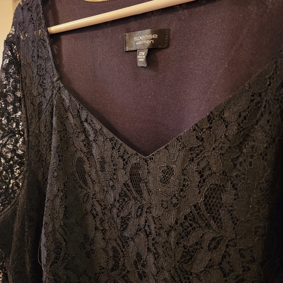 Spense women's Black lace dress size 22W - Picture 2 of 4